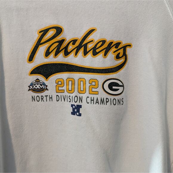 Green Bay Packers Vintage White Crewneck Sweatshirt Size M Womens - Picture 3 of 5